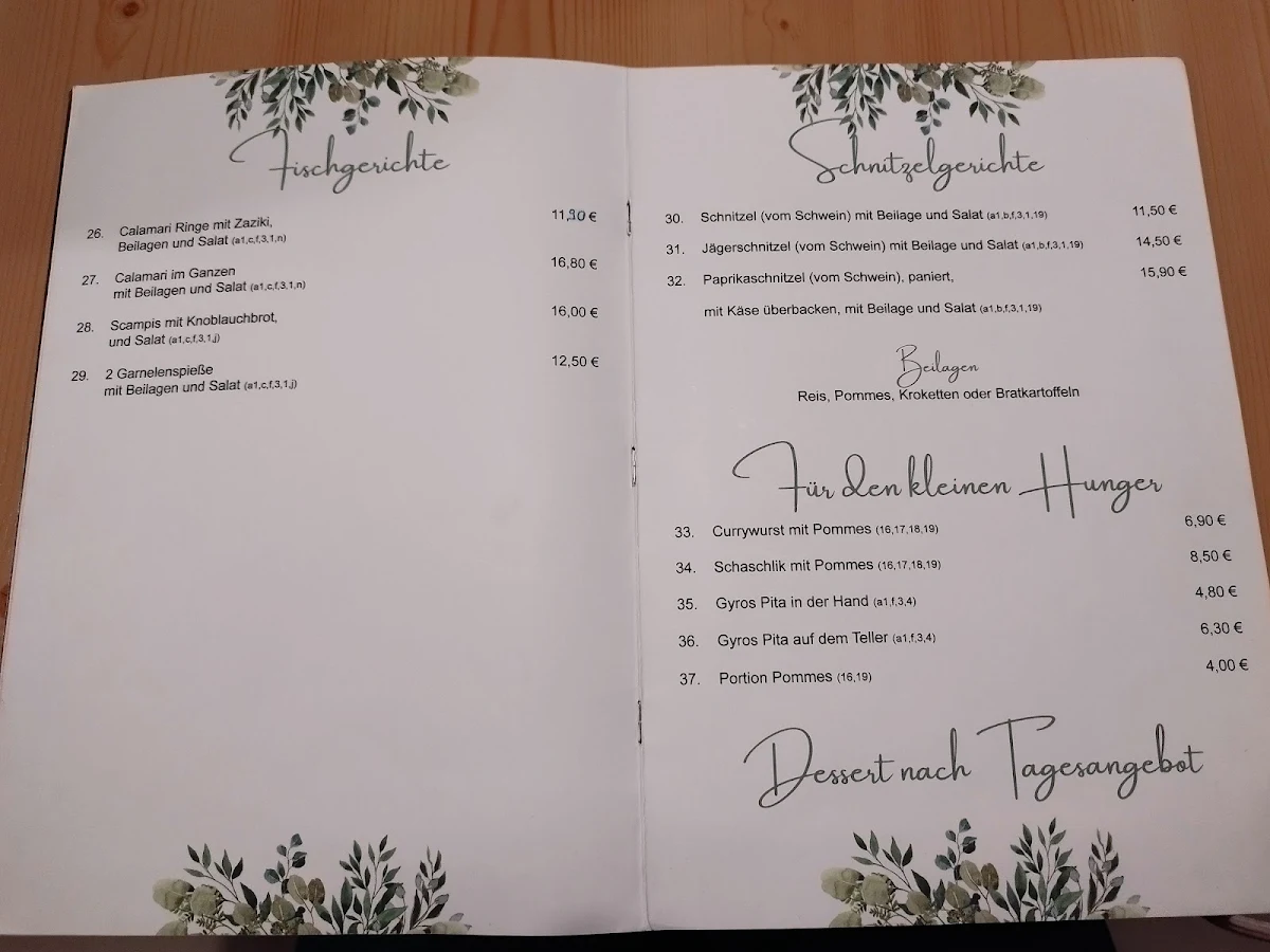 Speisekarte photo 2