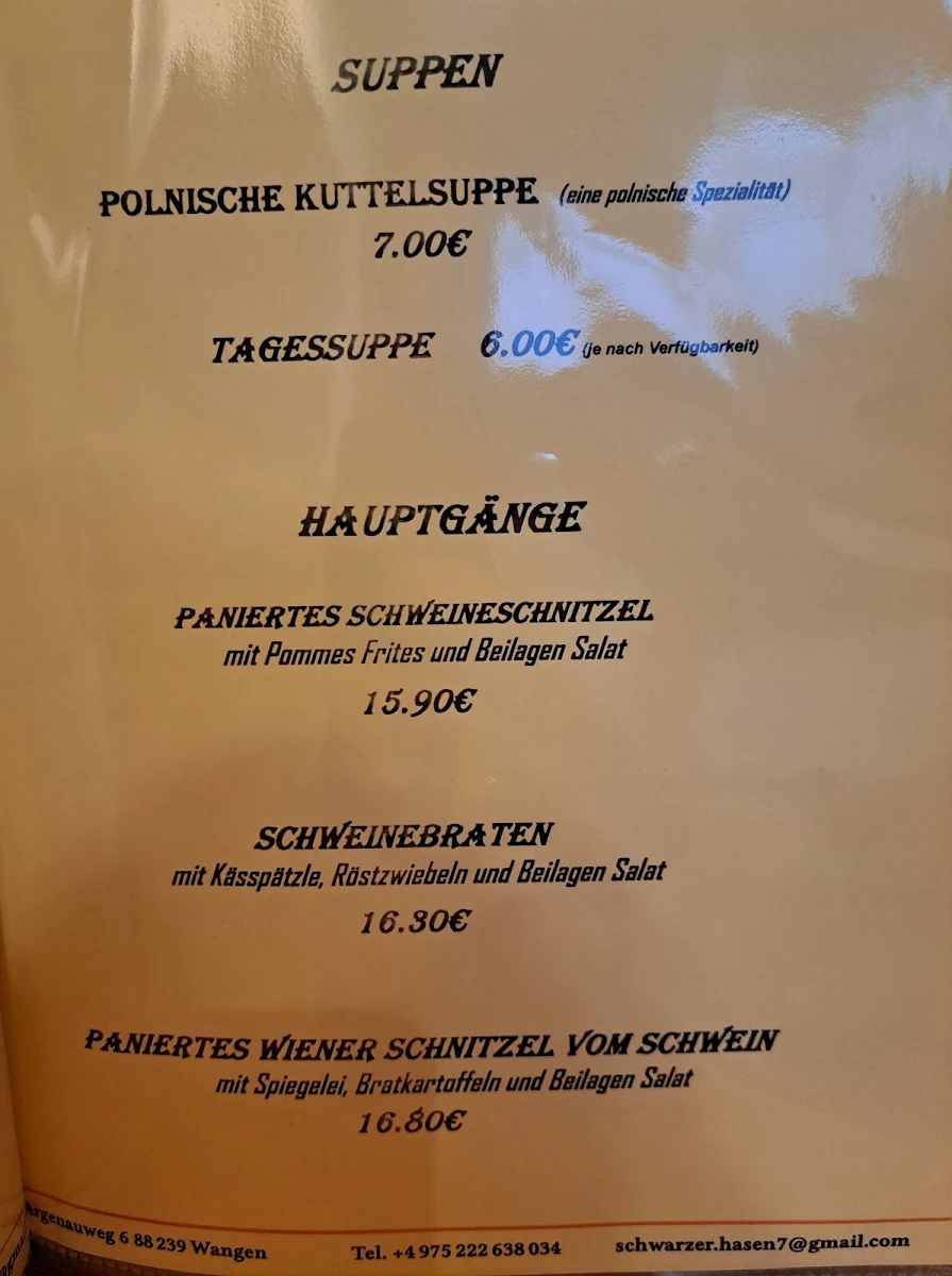 Speisekarte photo 2
