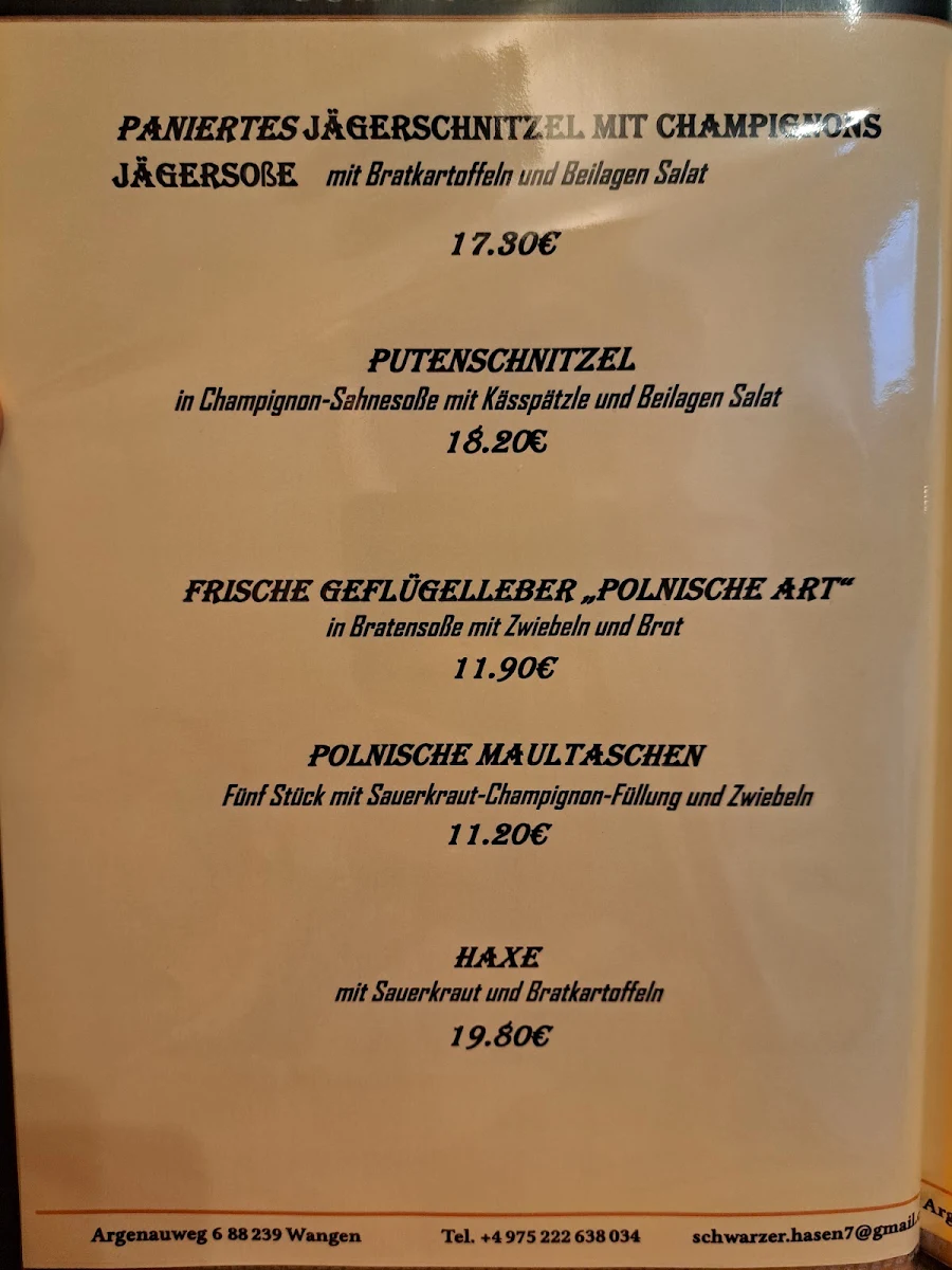 Speisekarte photo 5