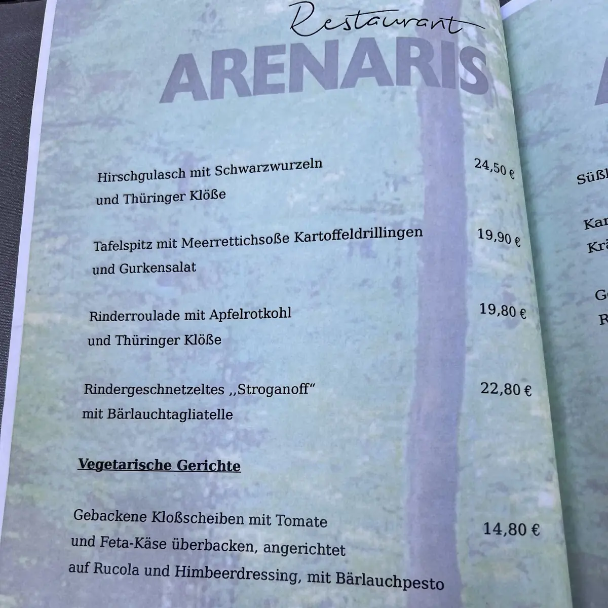 Speisekarte photo 1