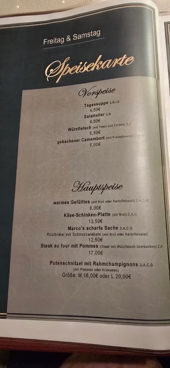 Speisekarte photo 1