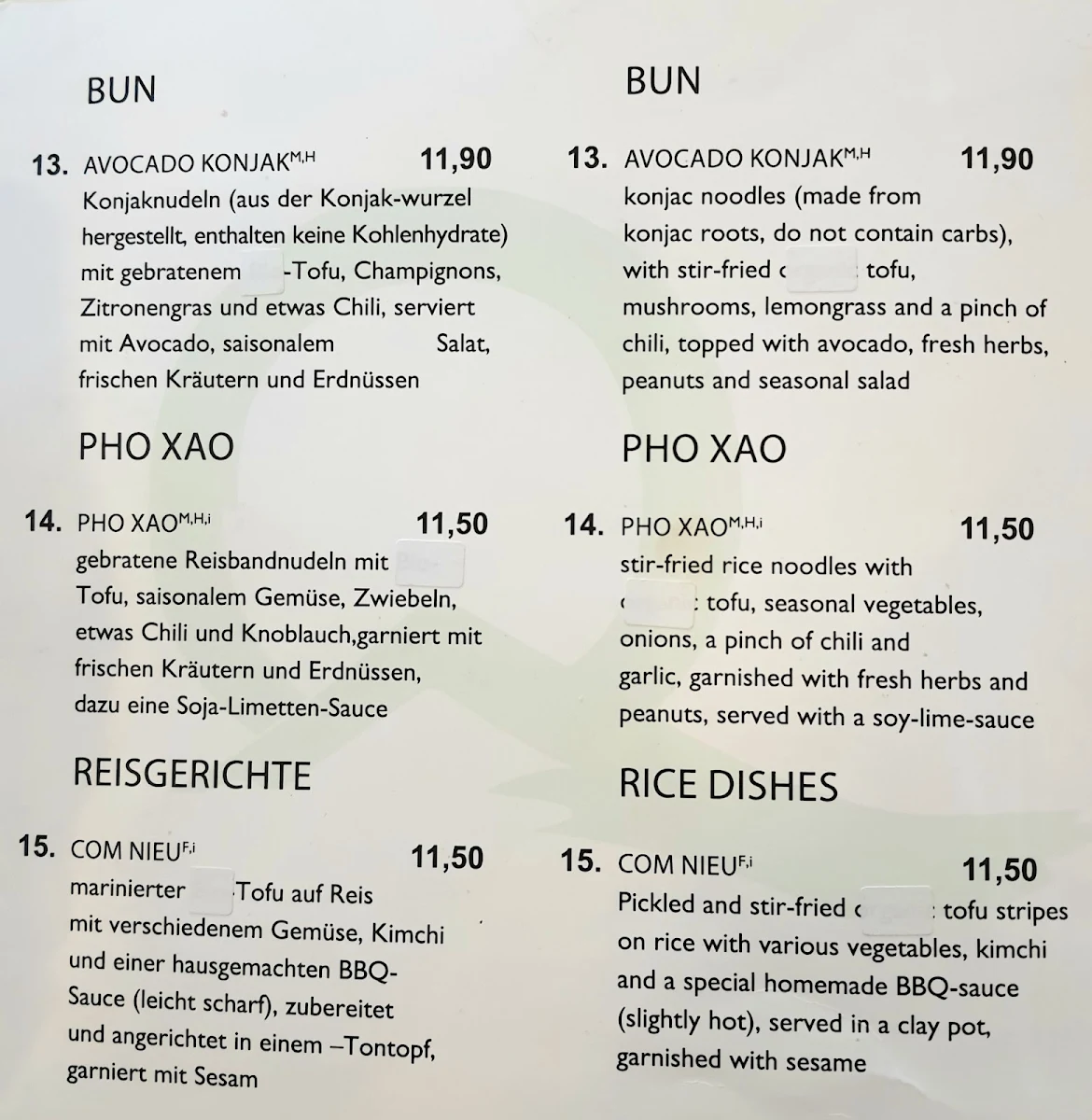 Speisekarte photo 1