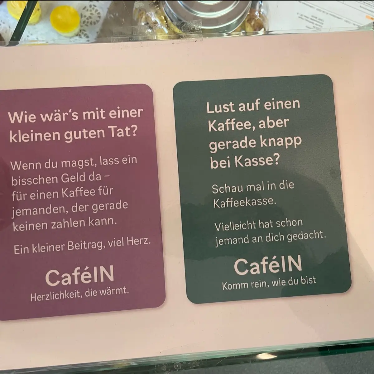 Speisekarte, CaféIN | Evangelisches Johannesstift Spandau