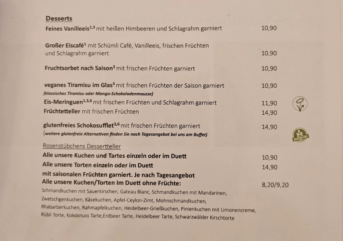 Speisekarte photo 1