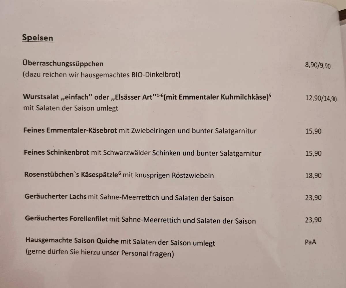 Speisekarte photo 8