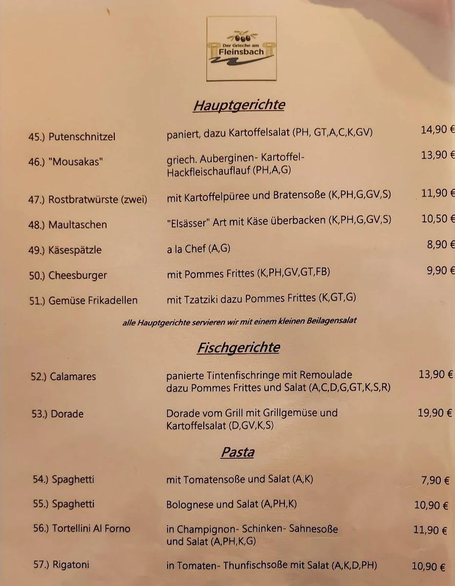 Speisekarte photo 2