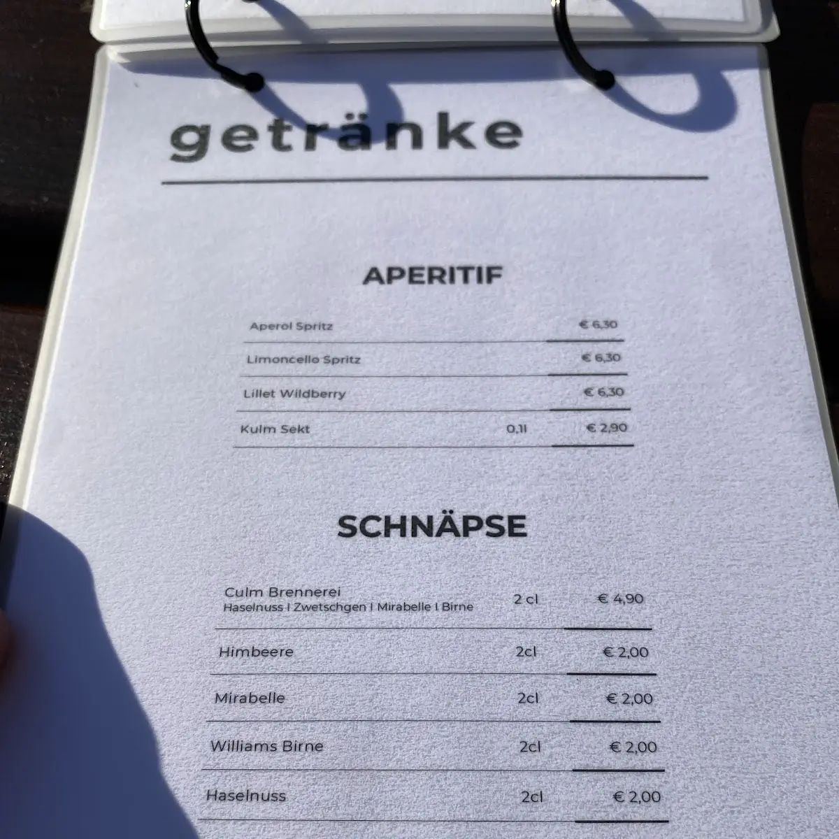 Speisekarte photo 3