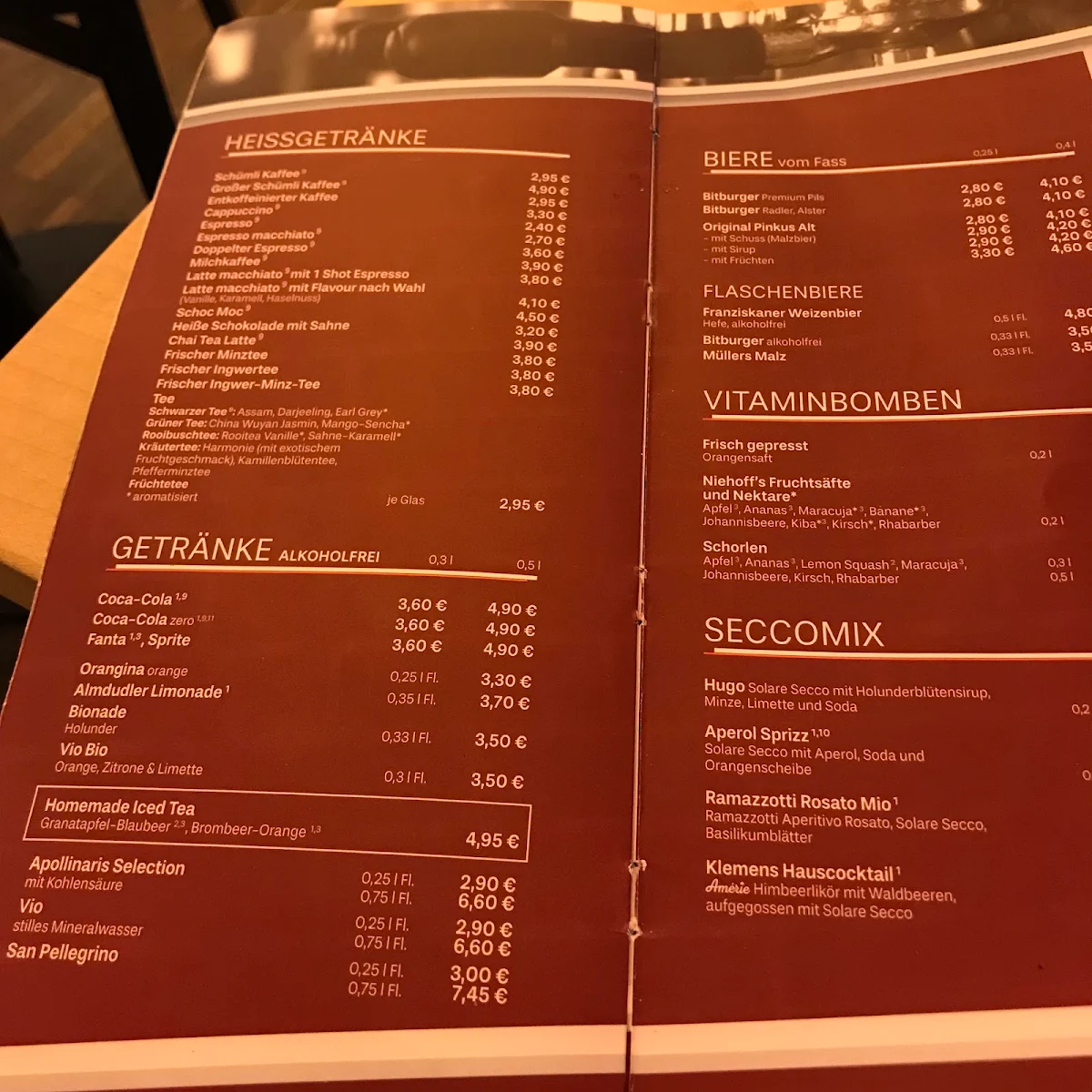 Speisekarte photo 1