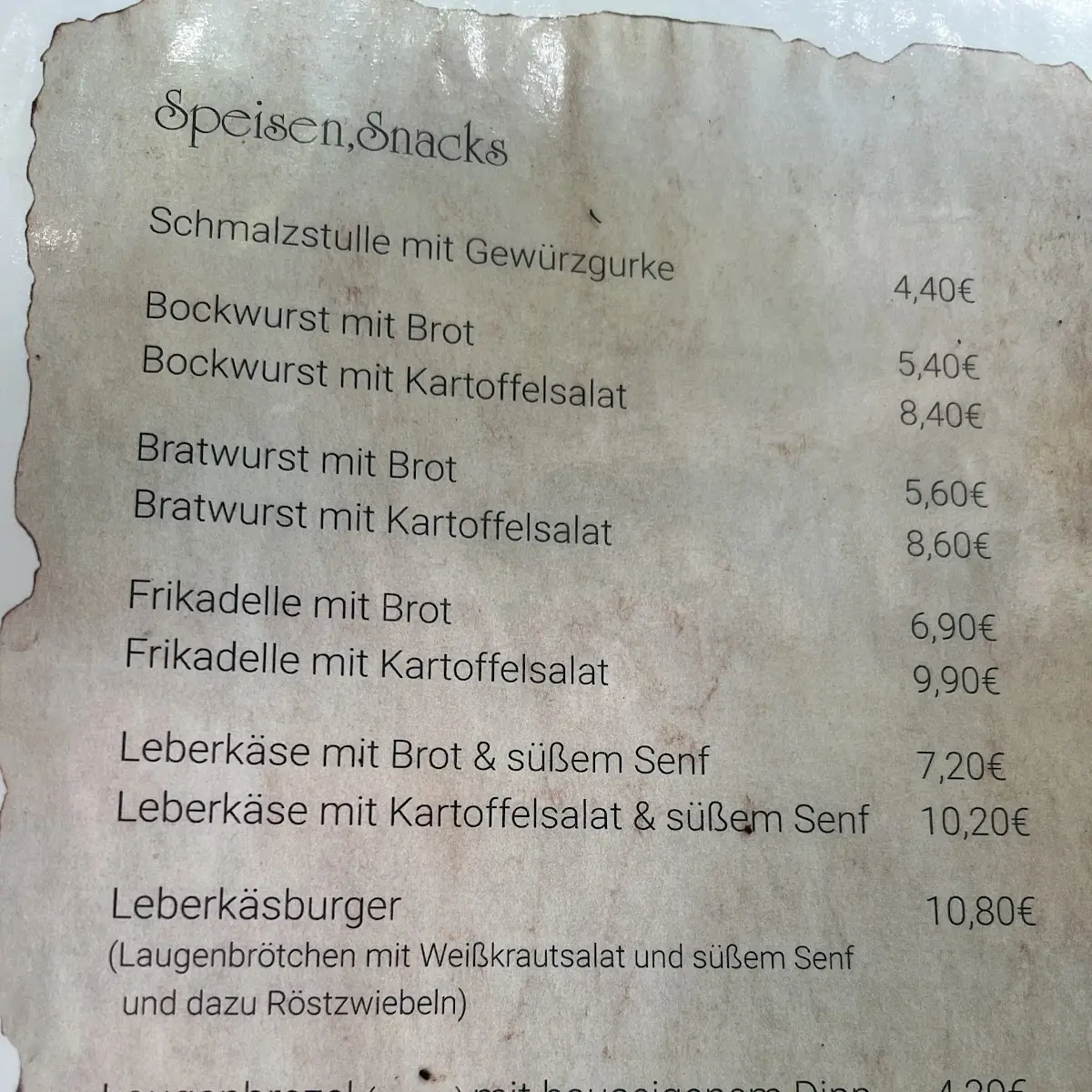 Speisekarte photo 1