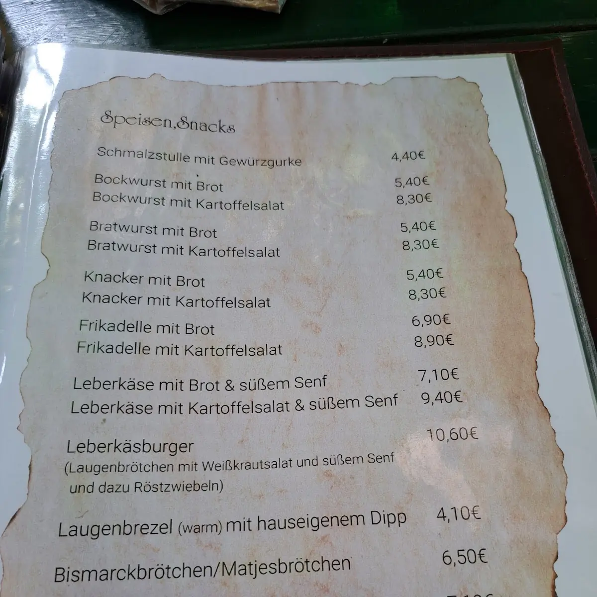 Speisekarte photo 3