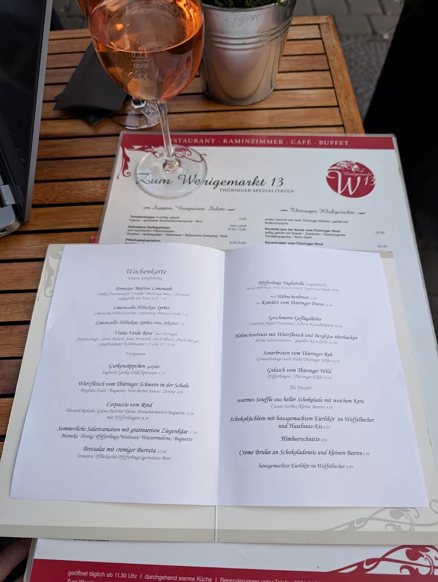 Speisekarte, Zum Wenigemarkt 13