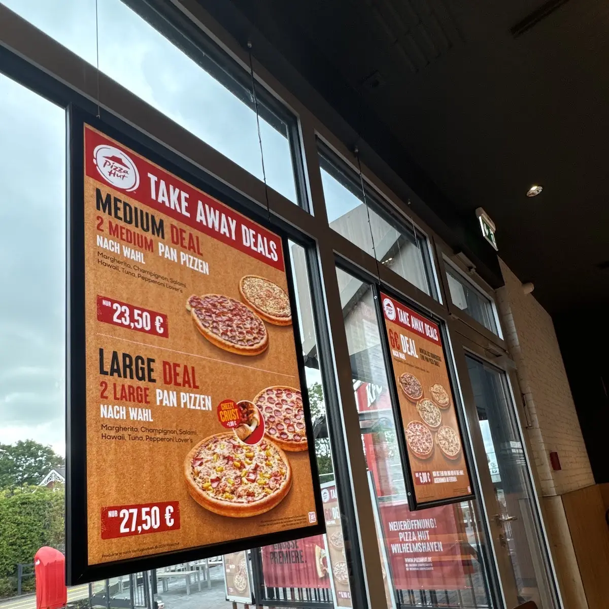 Speisekarte, Pizza Hut Wilhelmshaven