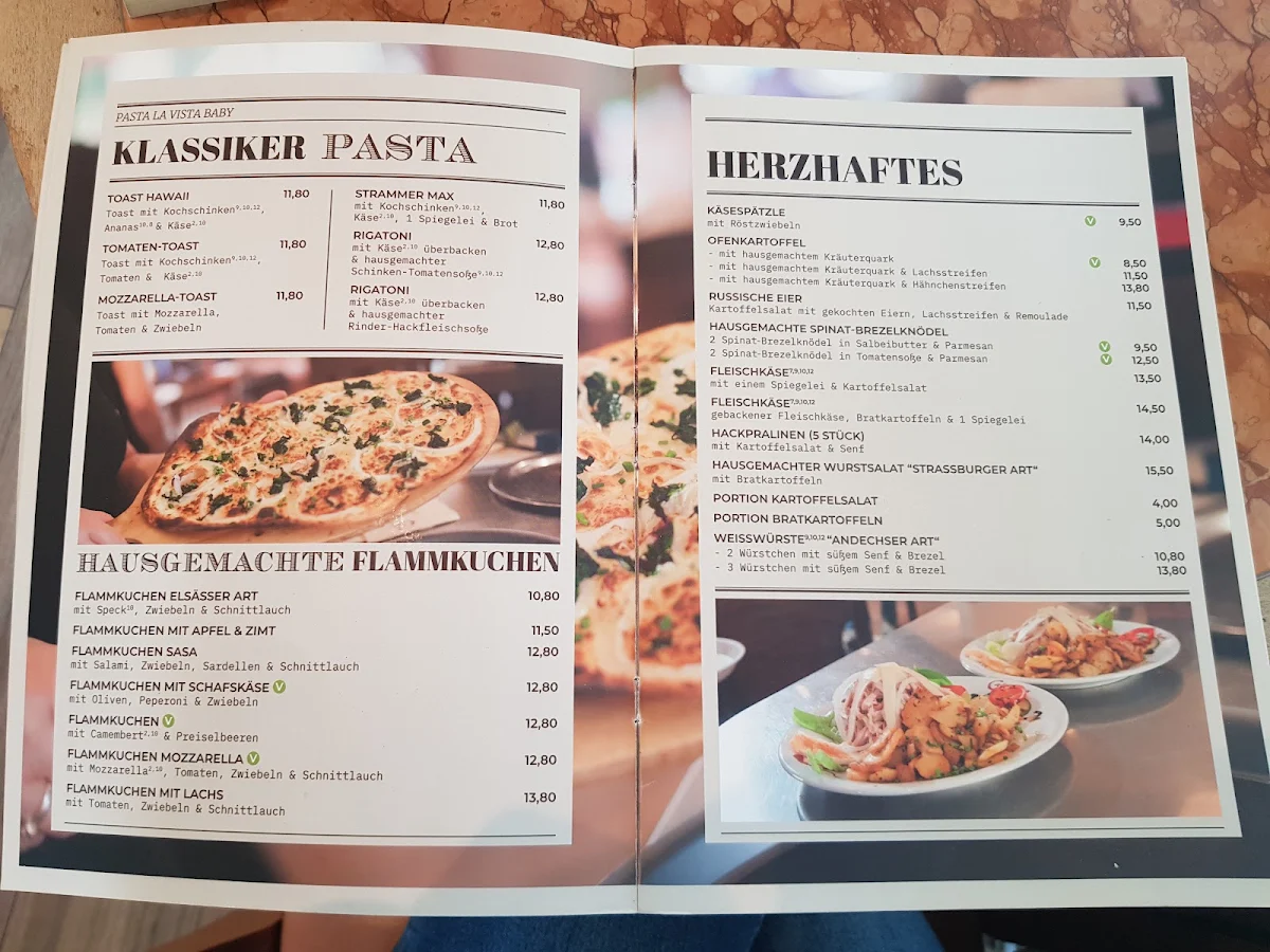 Speisekarte, Café Mirou