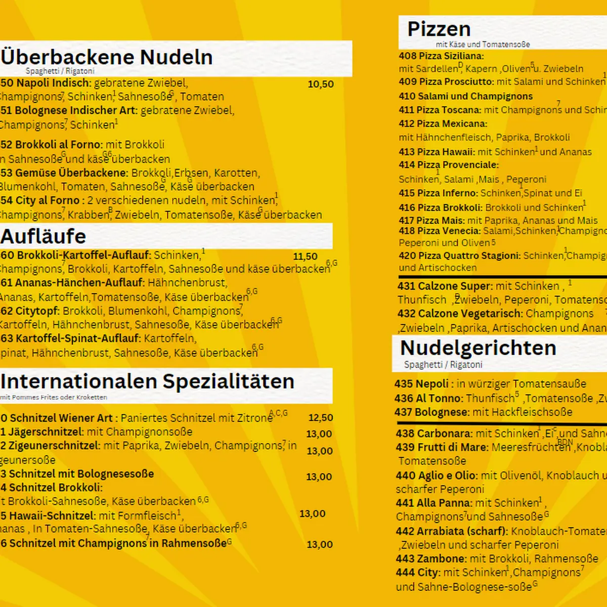 Speisekarte photo 1