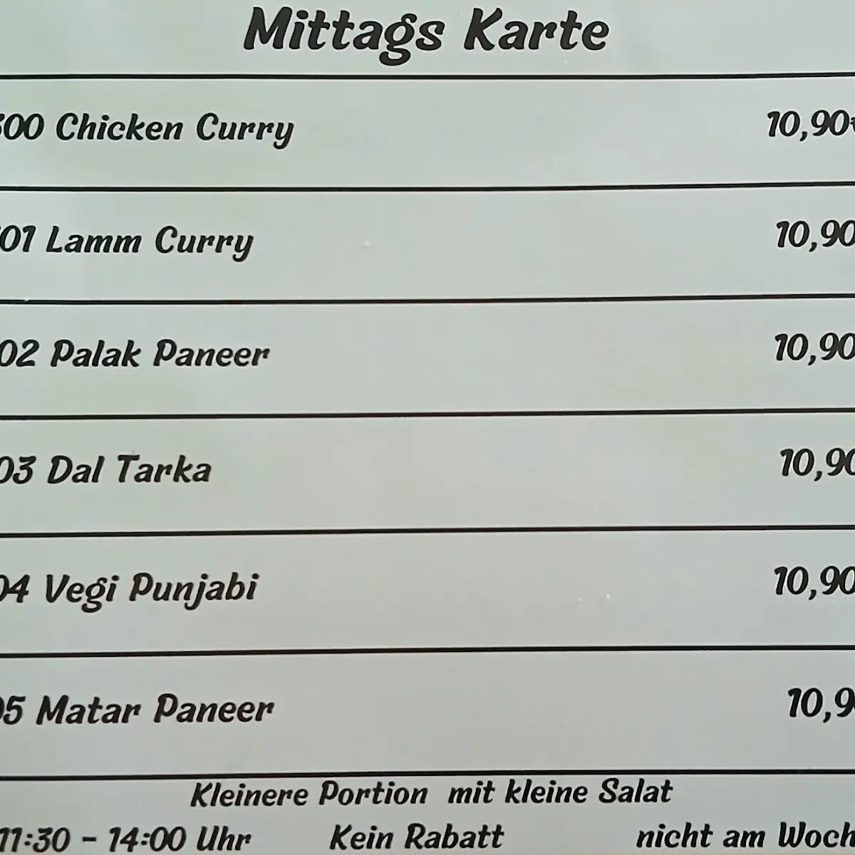 Speisekarte photo 3