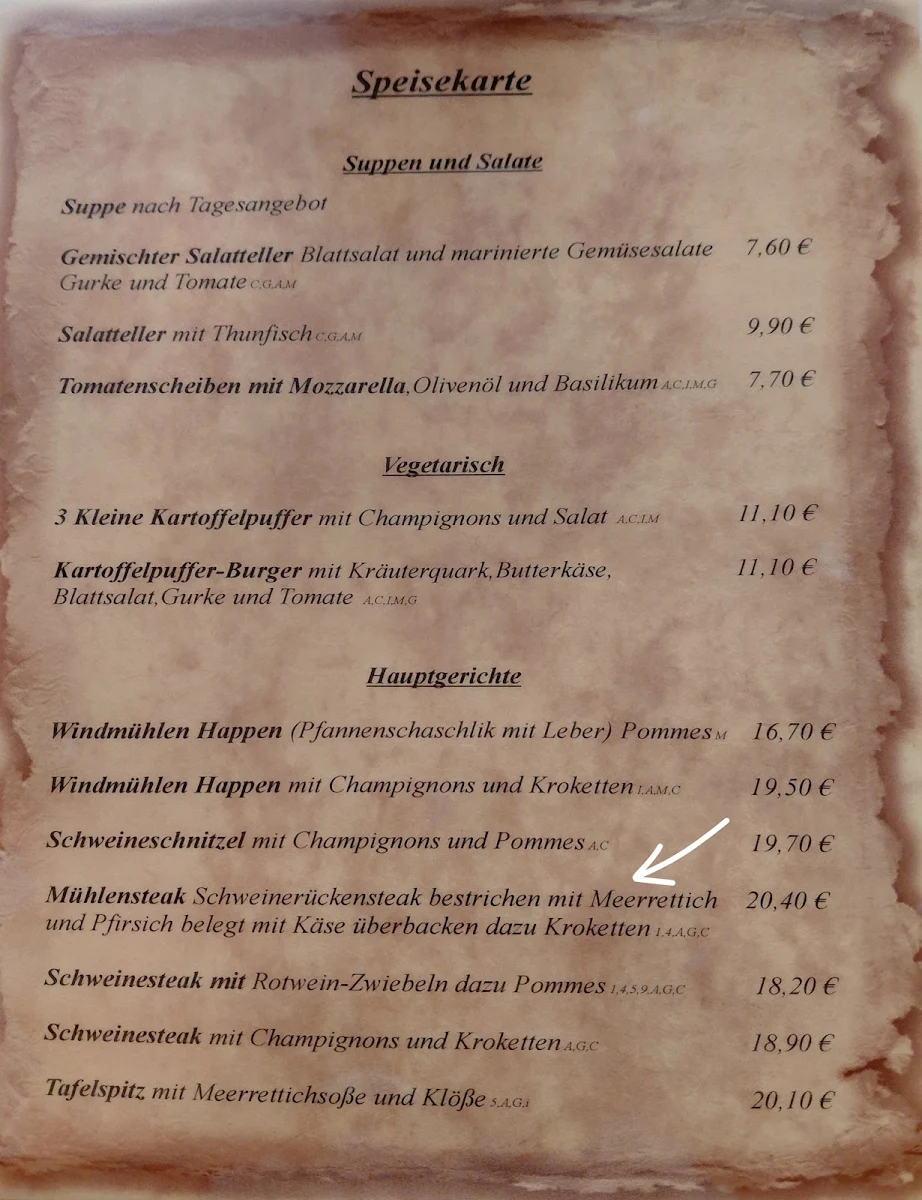 Speisekarte photo 2