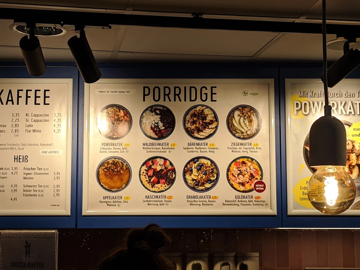 Speisekarte, Haferkater, München Hbf