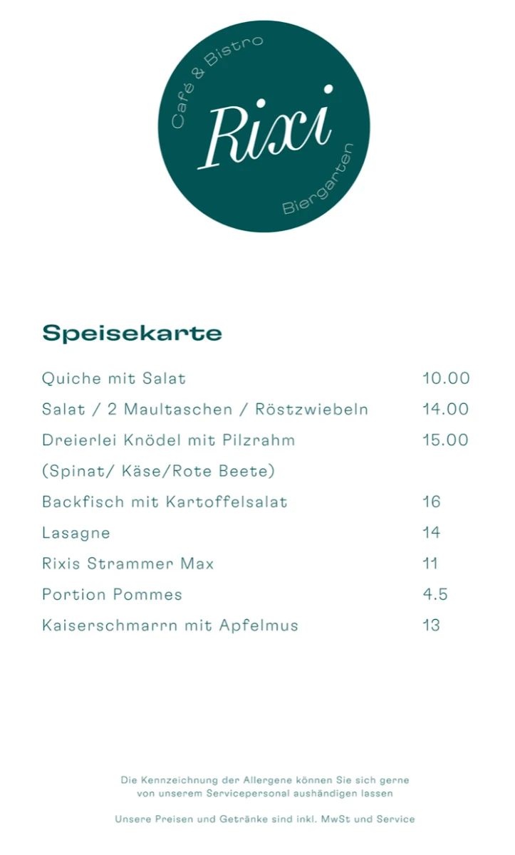 Speisekarte photo 1