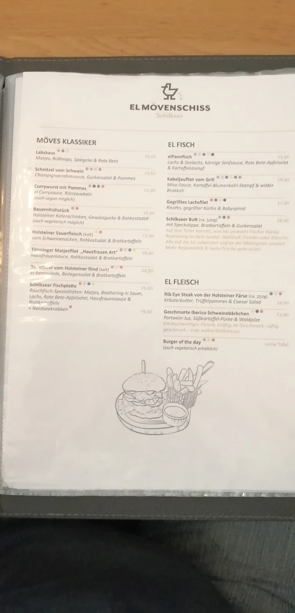Speisekarte, elMövenschiss