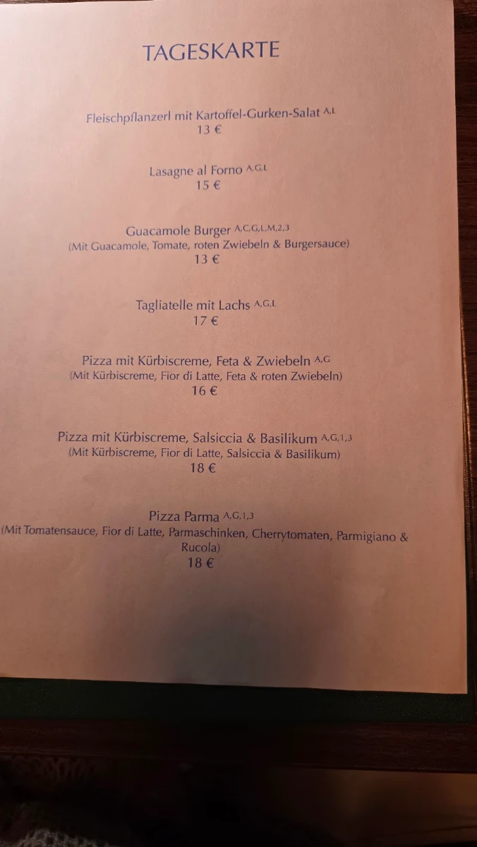 Speisekarte photo 1