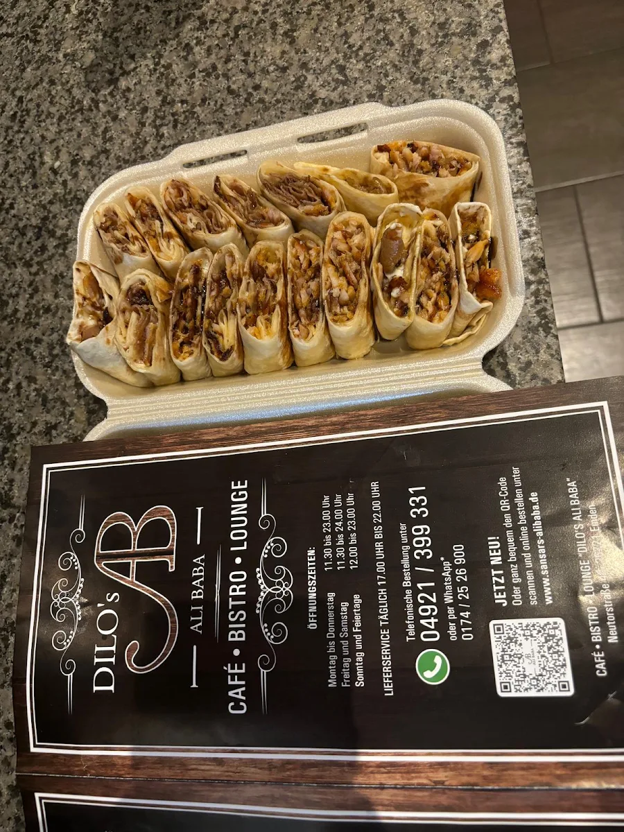 Speisekarte, Dilo’s Ali Baba