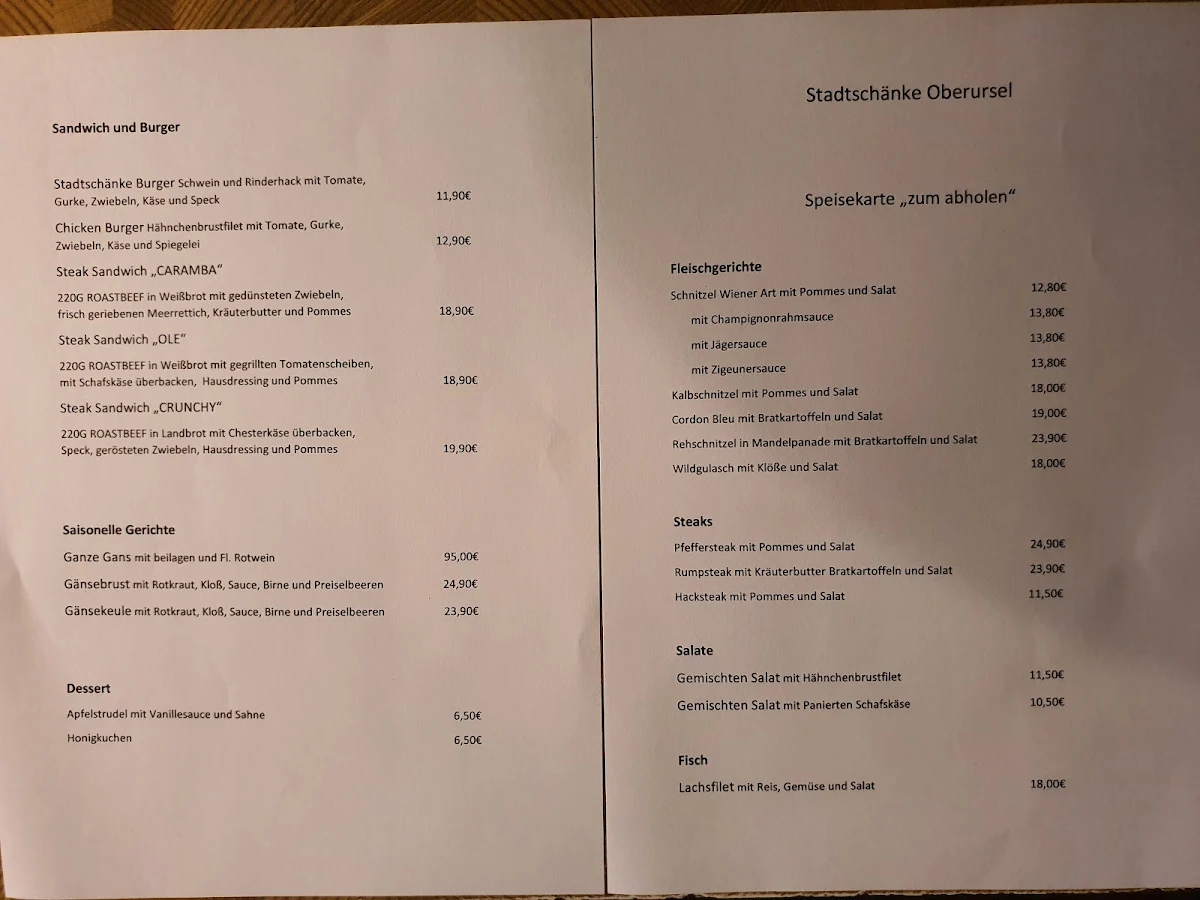 Speisekarte photo 3