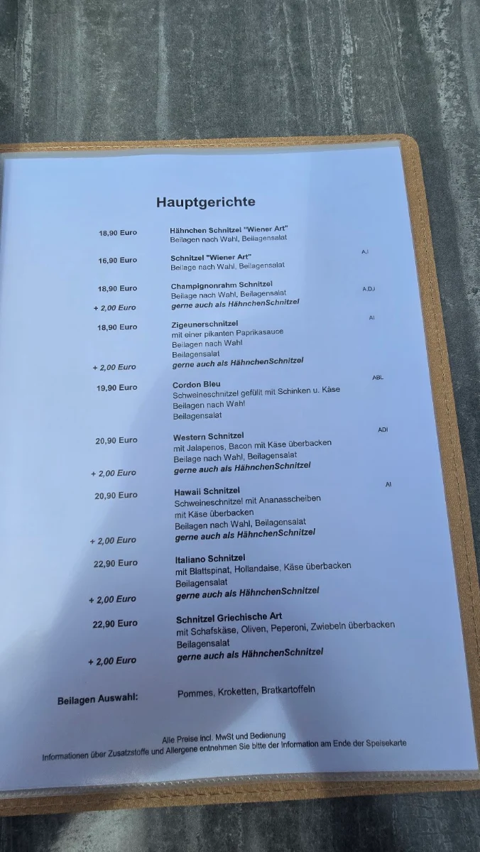Speisekarte photo 2