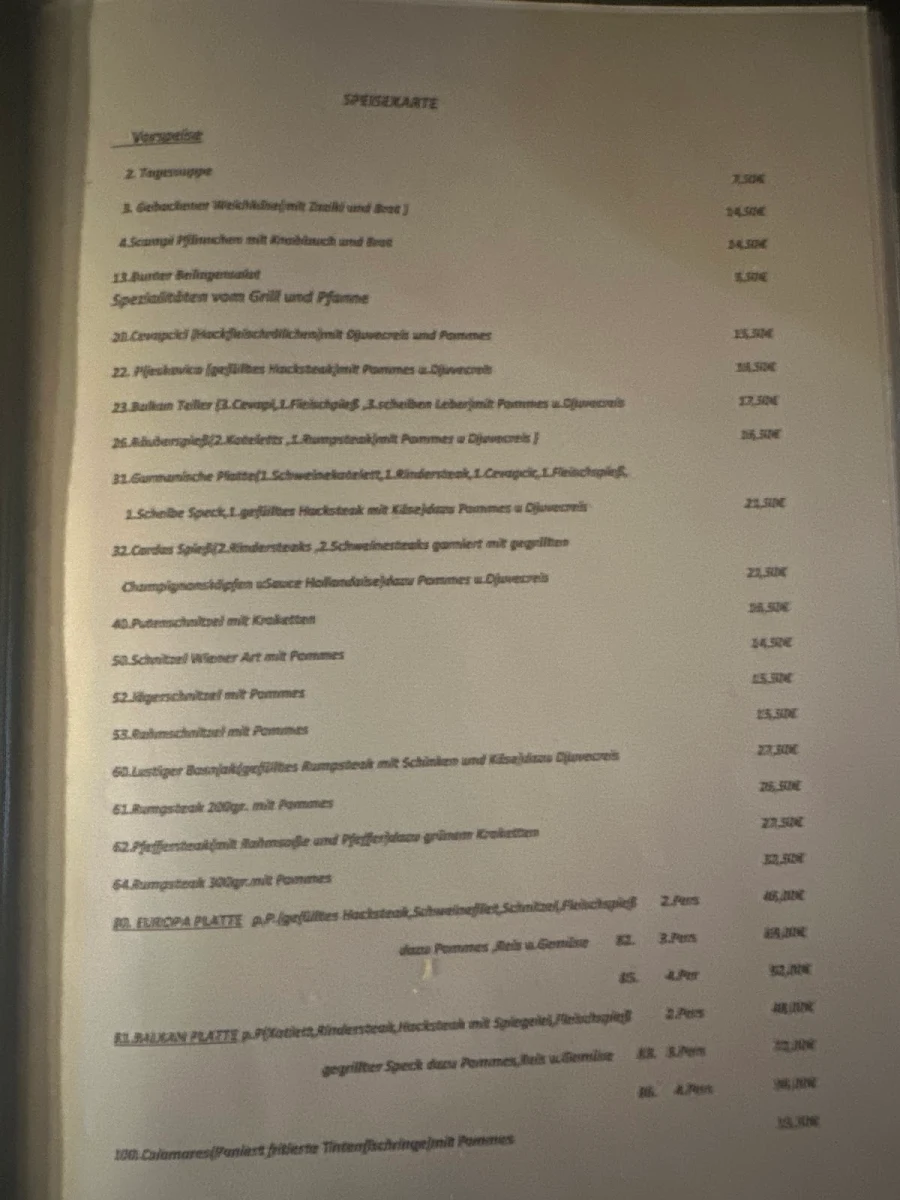 Speisekarte photo 9