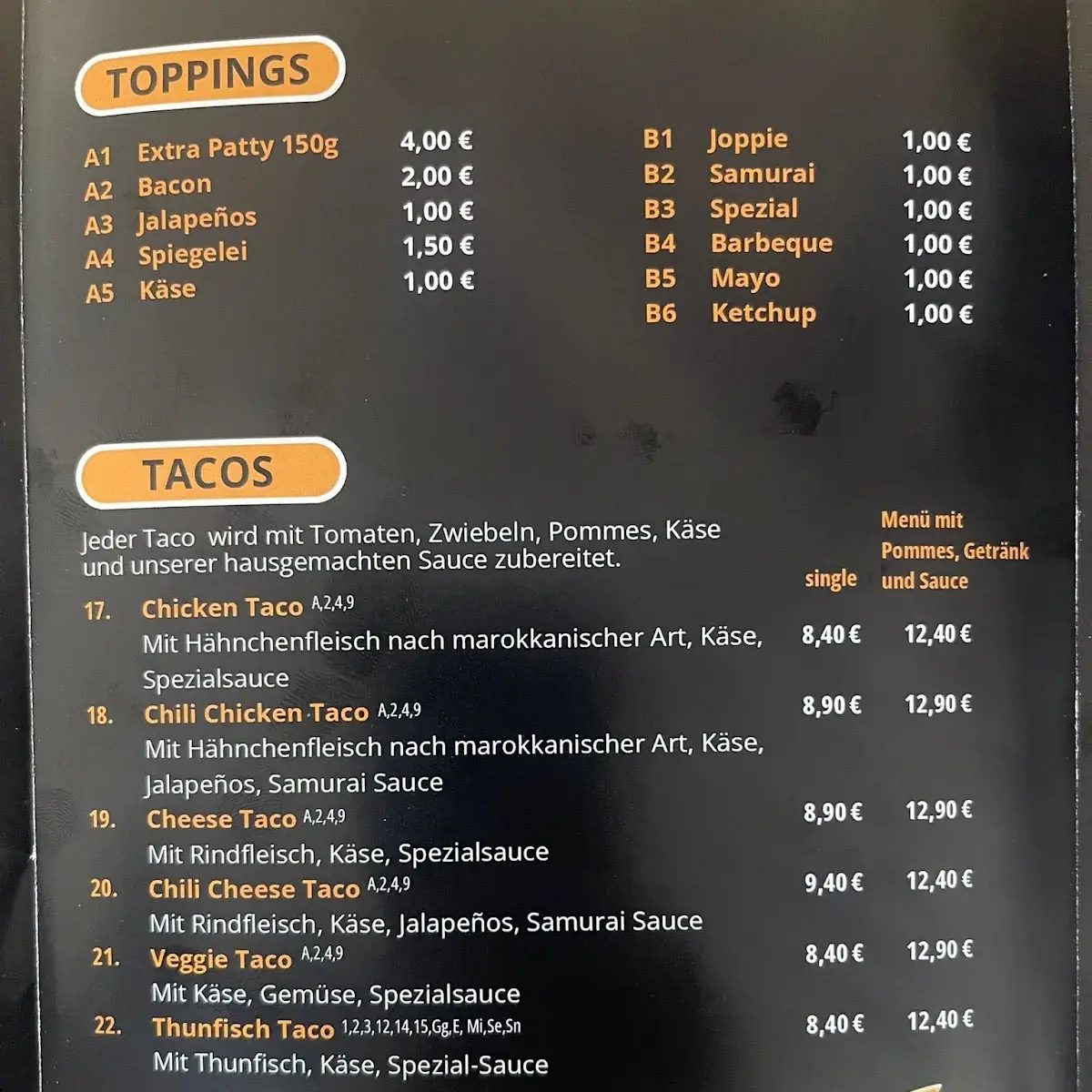 Speisekarte photo 1
