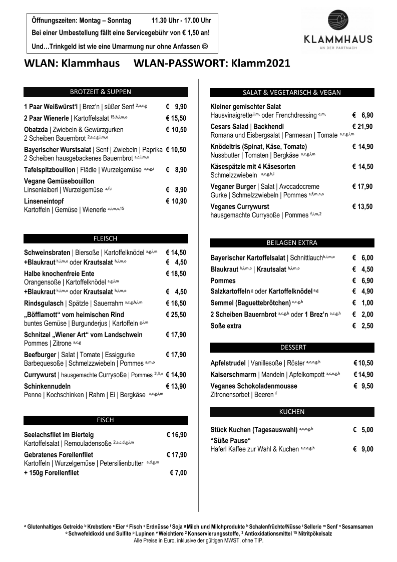 Speisekarte photo 1