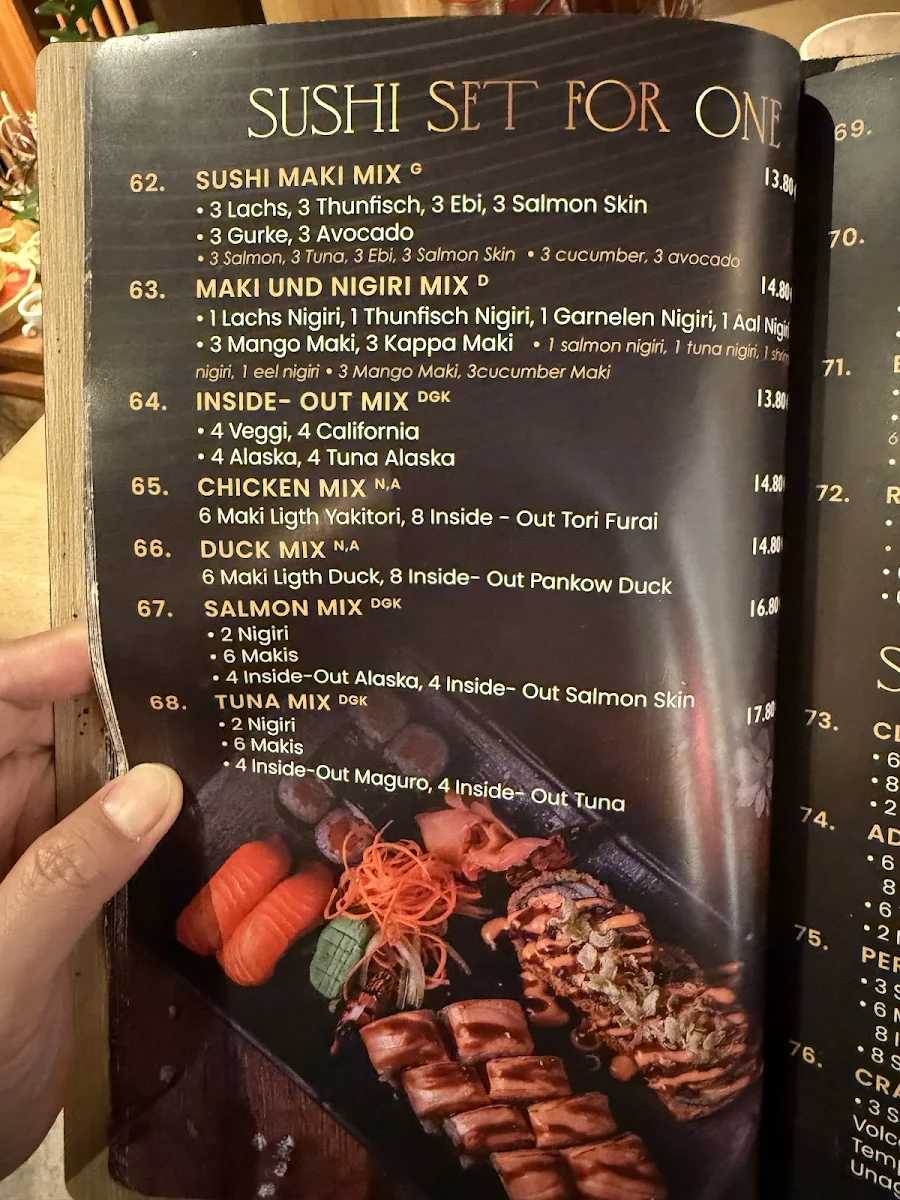 Speisekarte, Vina Haus Vietnamesisches Restaurant & Sushi