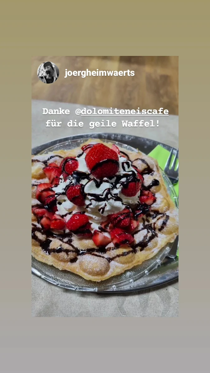Essen und Trinken, Eiscafé Dolomiten, Echtes italienisches Eis seit 50 Jahren aus den Dolomiten
