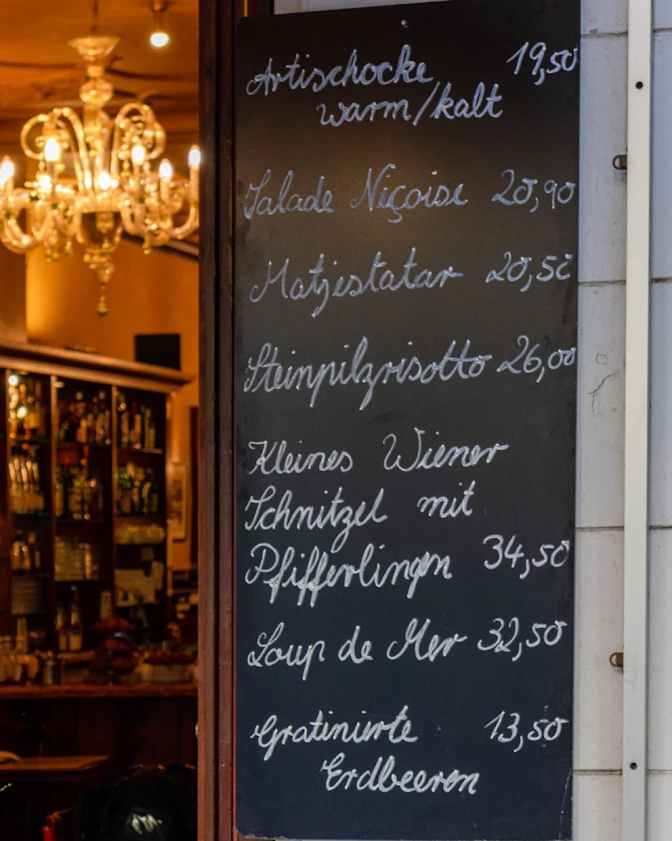 Speisekarte, Cafe Restaurant Manzini