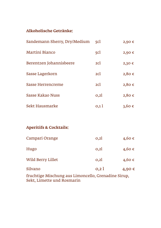 Speisekarte photo 3