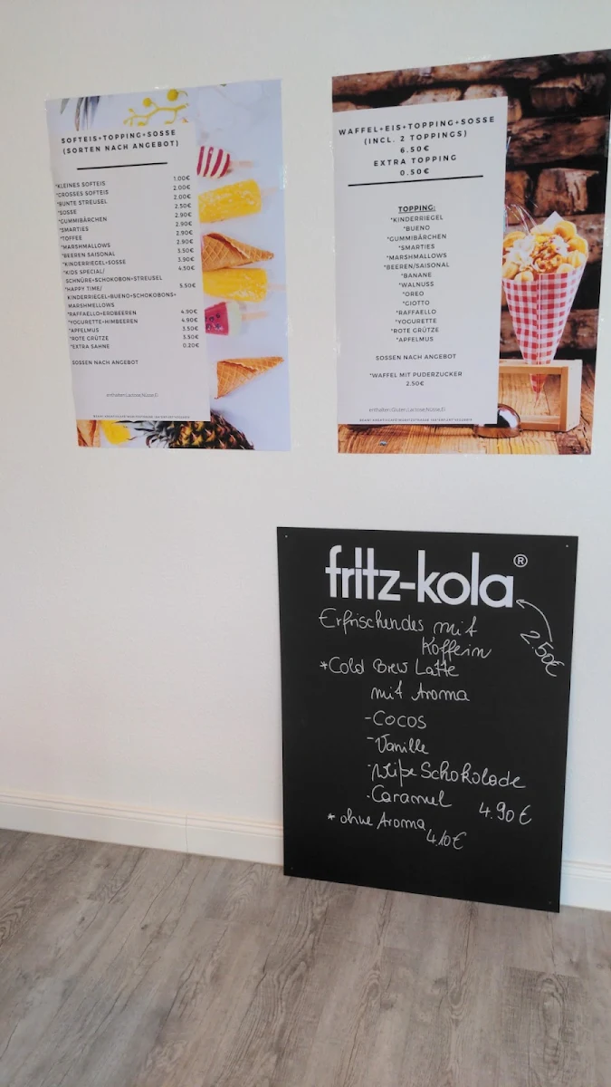 Speisekarte, BeAwi KreativCafé