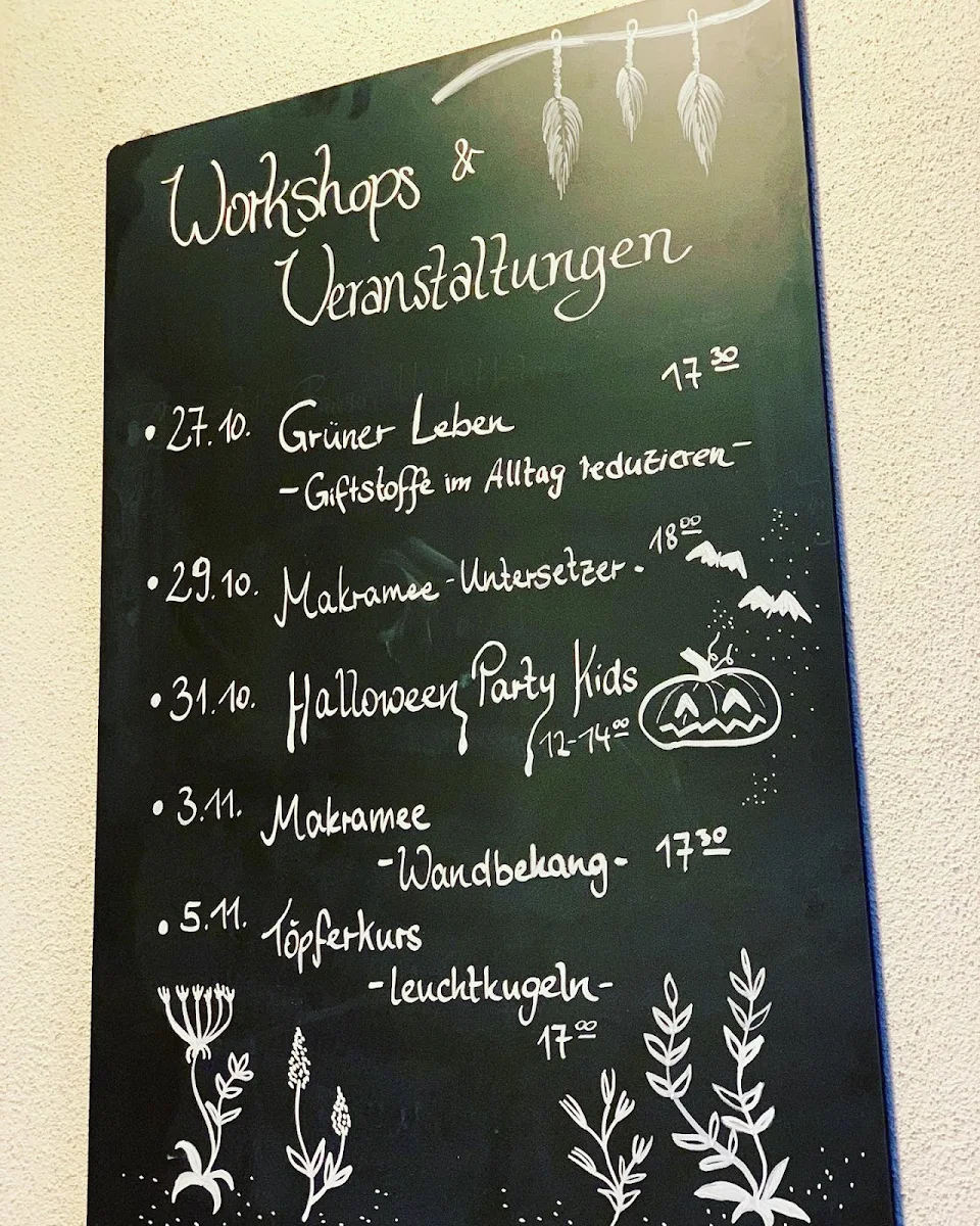 Speisekarte, BeAwi KreativCafé