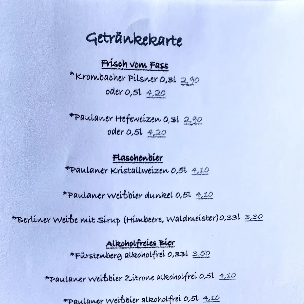 Speisekarte photo 4