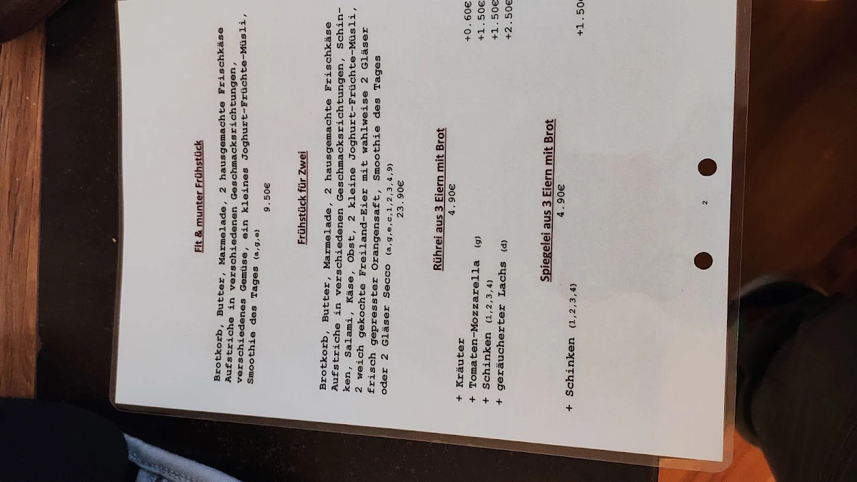 Speisekarte, Mala Cafe Bistro Weinbar