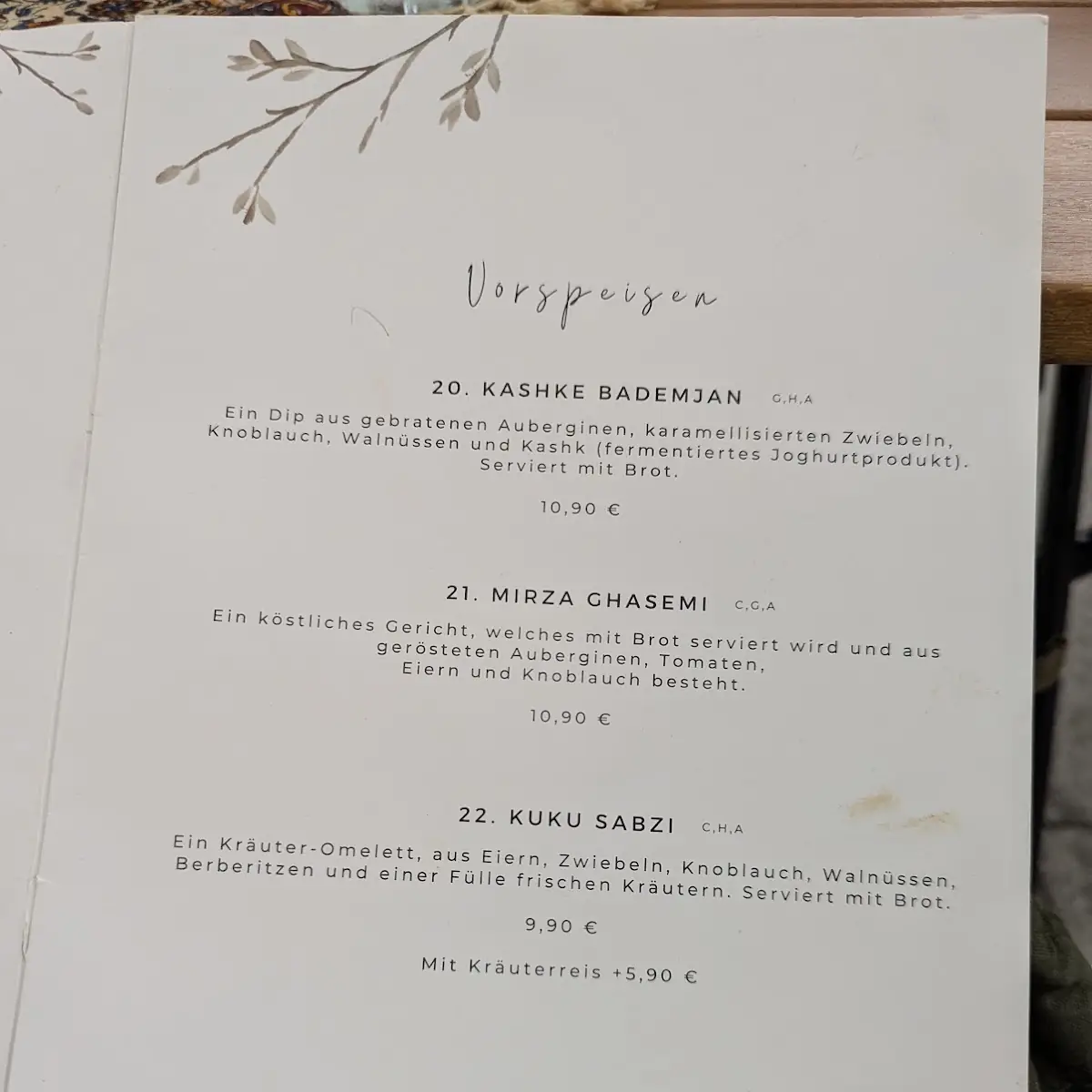 Speisekarte photo 6