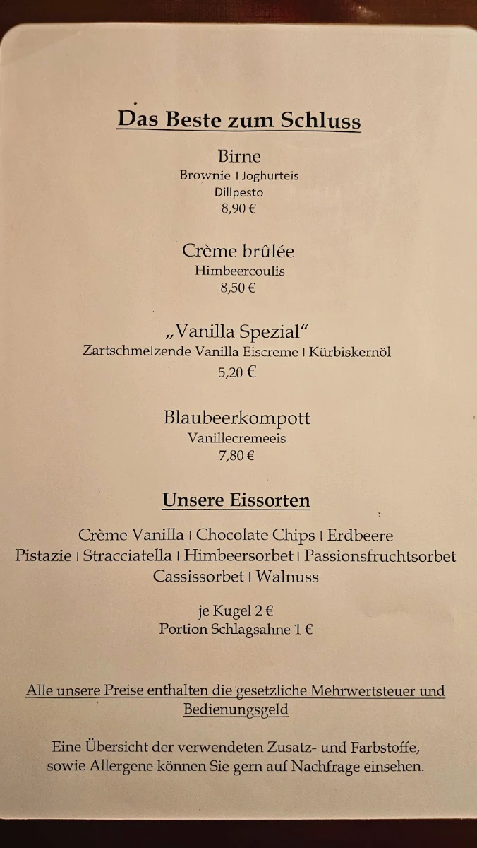 Speisekarte photo 1