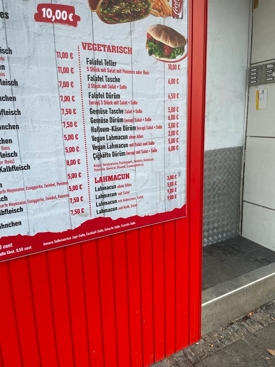 Speisekarte, ND DÖNER
