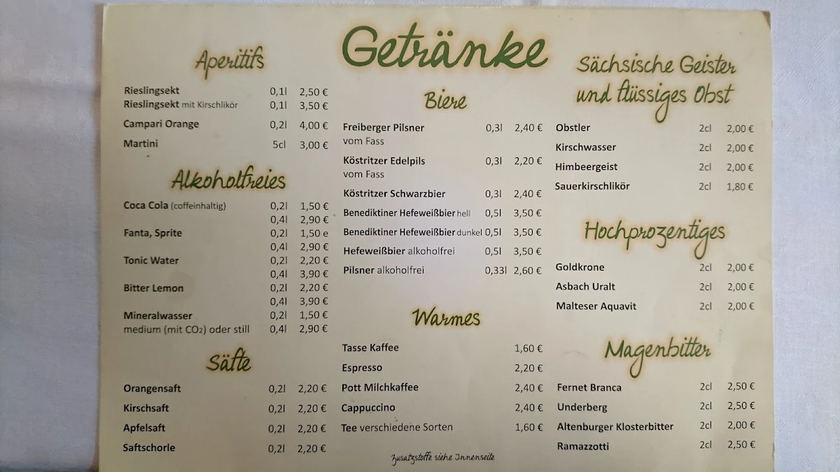 Speisekarte photo 2