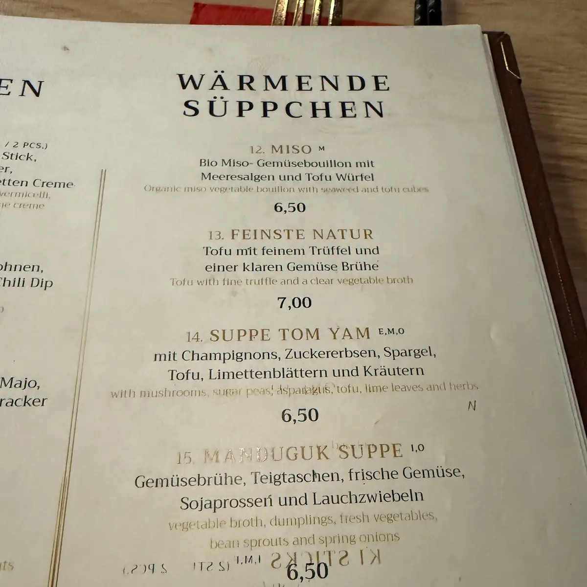 Speisekarte photo 4