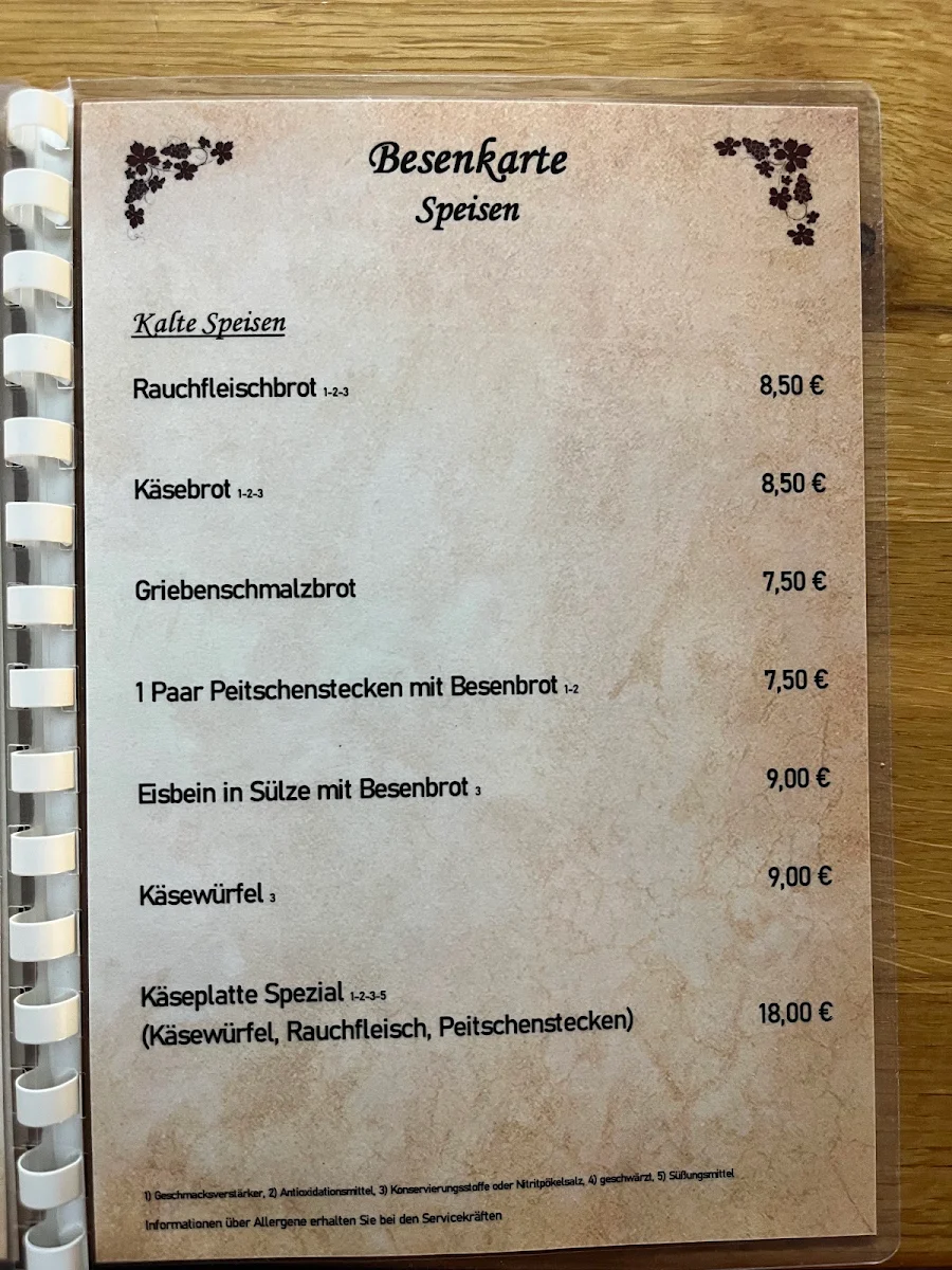 Speisekarte photo 2