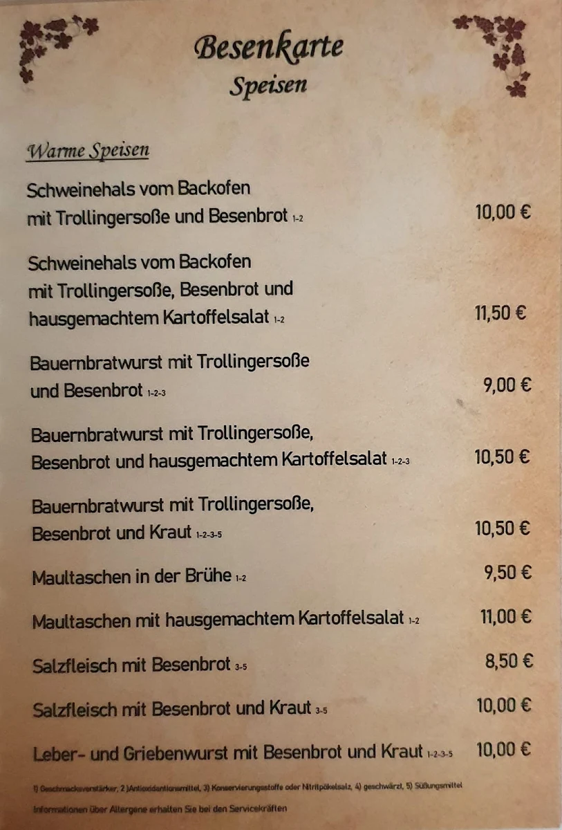 Speisekarte photo 3