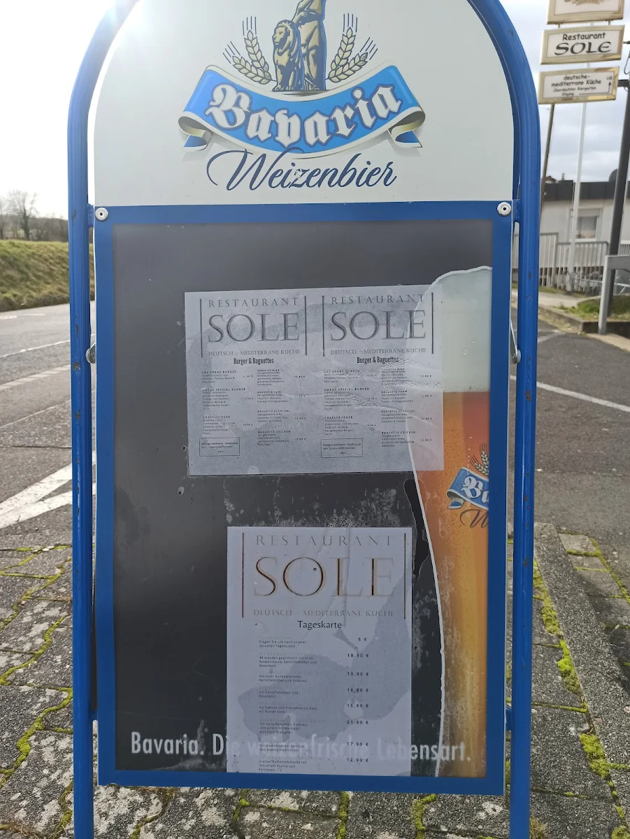 Speisekarte, Ristorante Sole