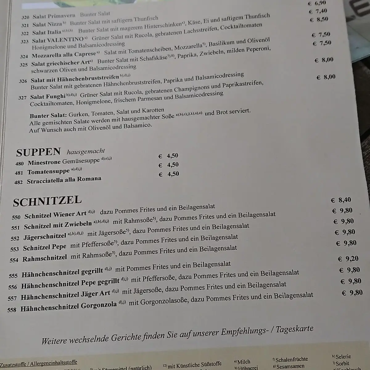 Speisekarte photo 5
