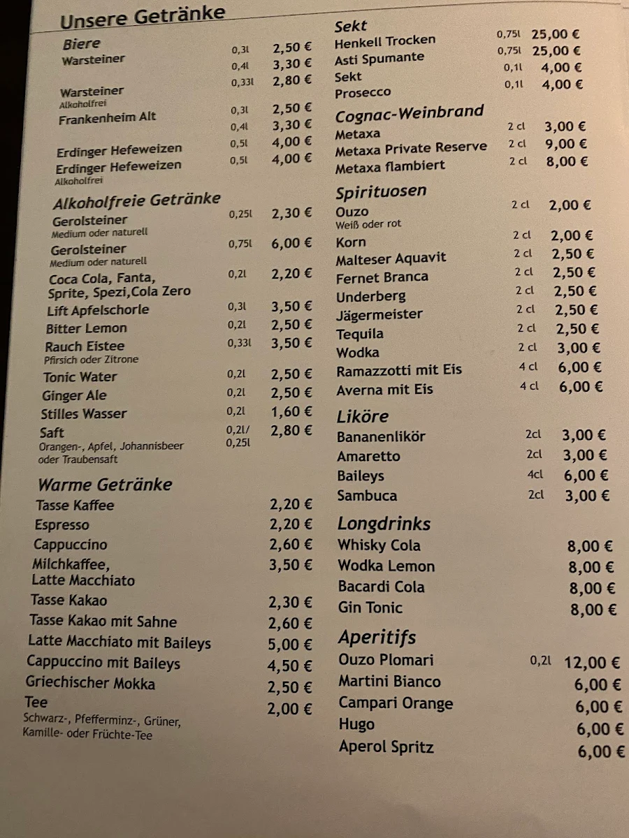 Speisekarte photo 1