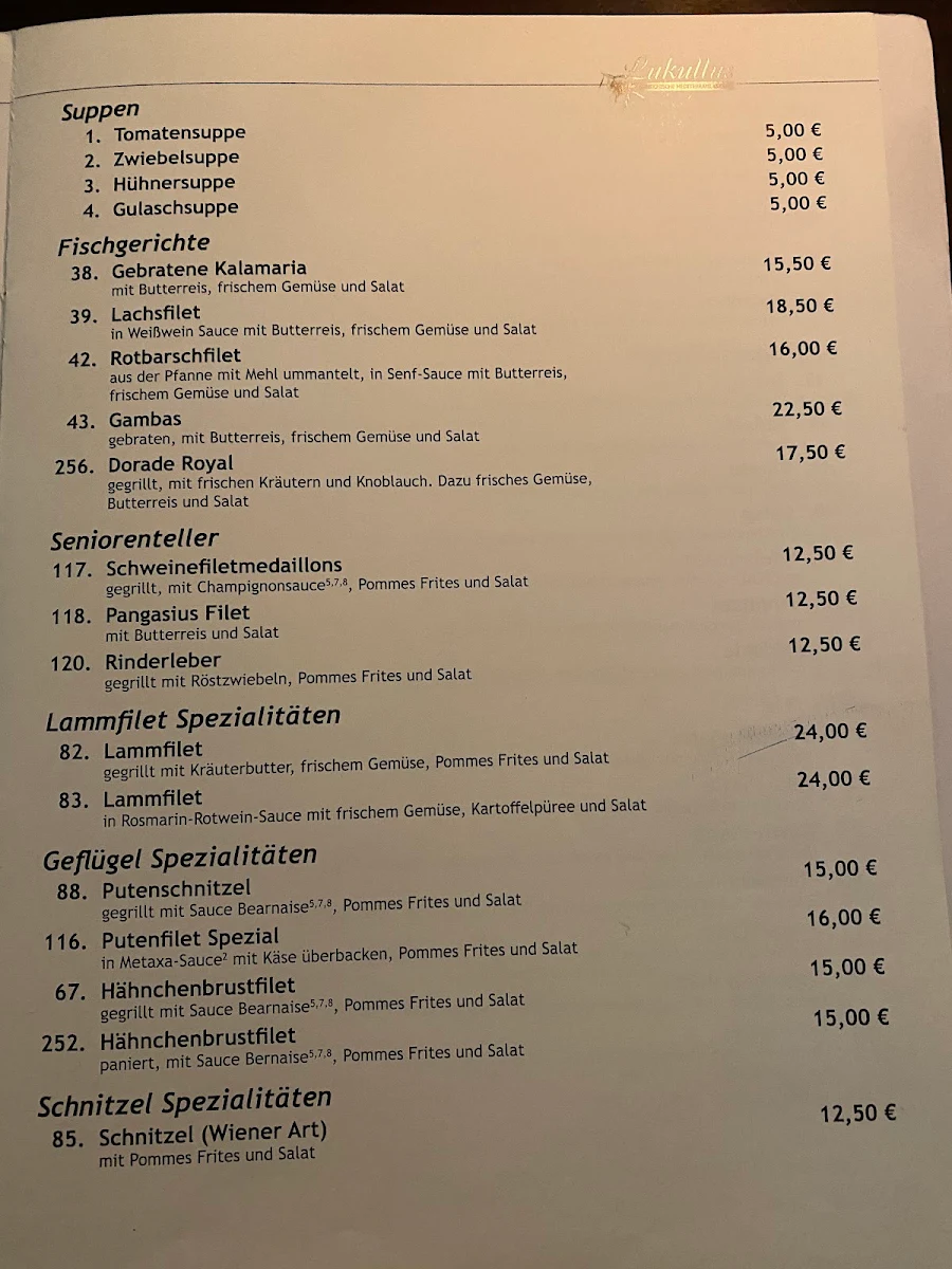 Speisekarte photo 2