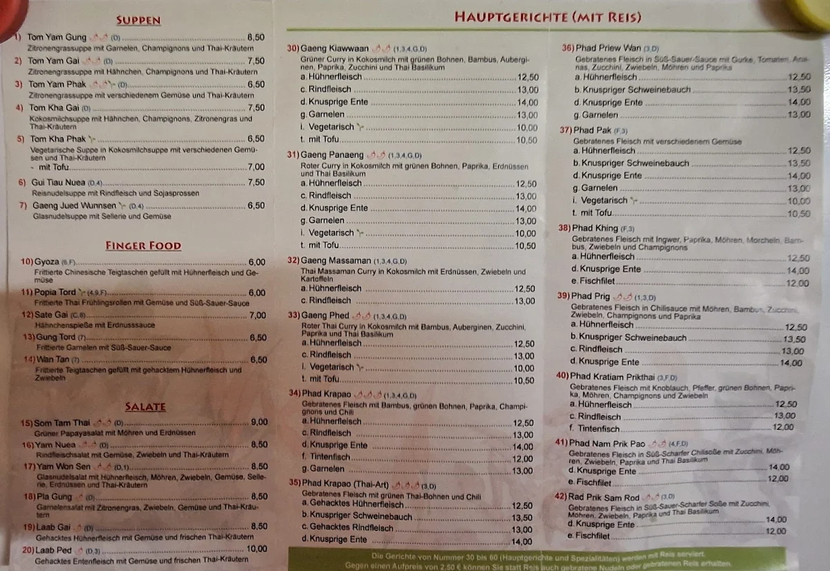 Speisekarte photo 2